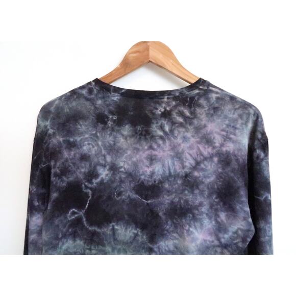 RAQUEL ALLEGRA Nebula Cloud Tie-Dye Boxy Long Sleeve Tee Top Farfetch 0 XS $265 - Picture 8 of 9